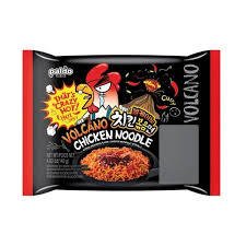 Paldo inst. noodles.Volcano Chicken 140g