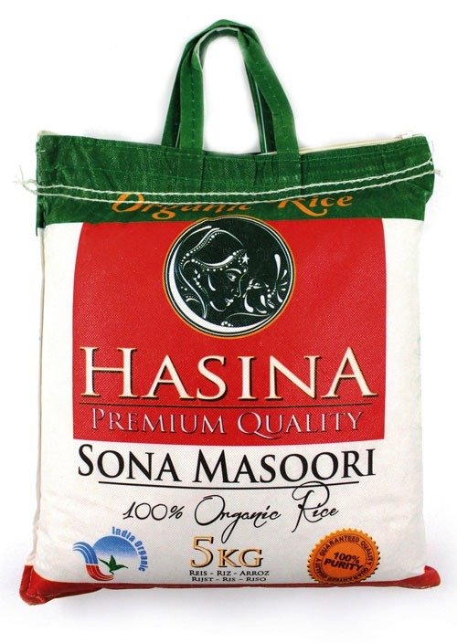 Hasina Bio Sona Masoori Rice 5kg