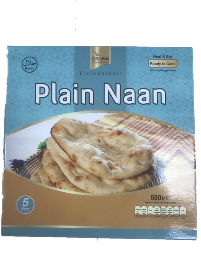 Crown tandoori plain Naan 5 pack