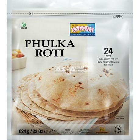 Ashoka  Frozen Phulka Roti (24pcs) 624g